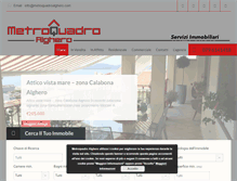 Tablet Screenshot of metroquadroalghero.com